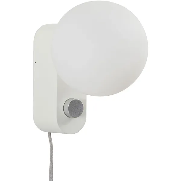 Alumina Table Lamp with Sphere IV White