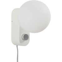 Alumina Table Lamp with Sphere IV White