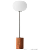 JWDA Gulvlampe Red Travertine / Bronzeret Messing
