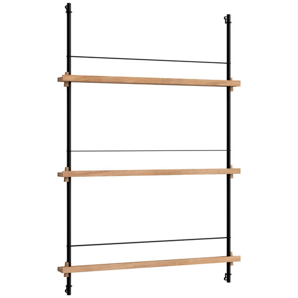 Magazine Hylle 85x123 cm Eik/Sort