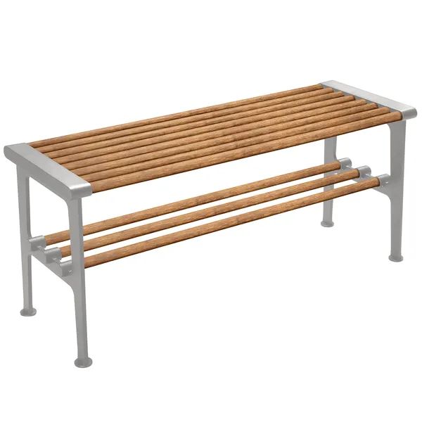 Nostalgi Bænk 100 cm Bambus / Aluminium