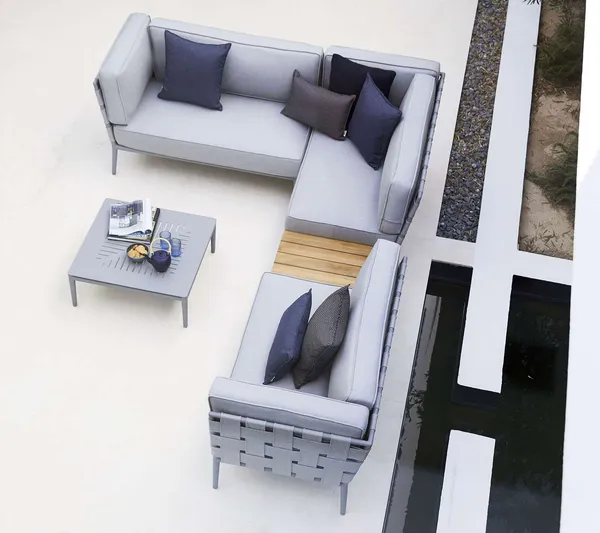 Conic 2-pers Sofa Højre Modul Light Grey AirTouch