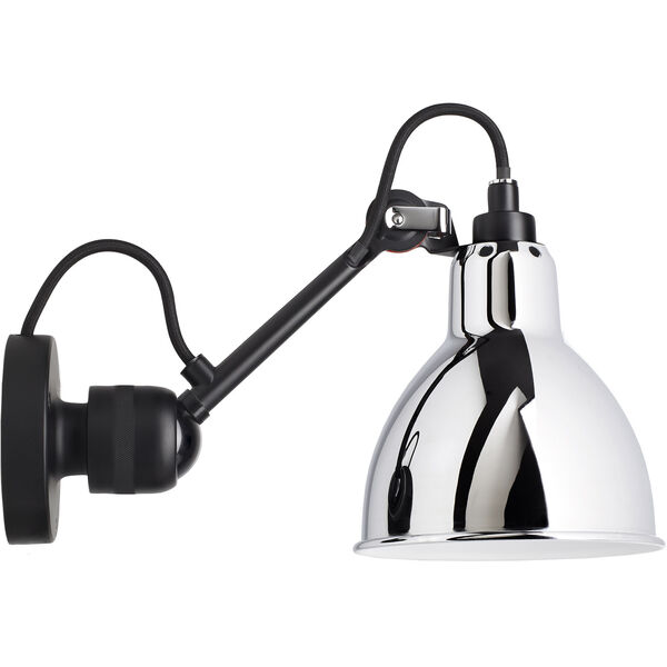 La Lampe Gras N°304 Seinävalaisin Kytkimellä Musta / Chrome