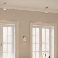 Anoli Spot Recessed Seinä-Kattovalaisin Valkoinen / Nordic Gold