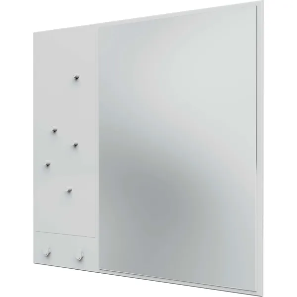 Memo Wall Mirror With Notice Board Snow