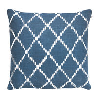 Ikat Kerela Tyynynpäällinen 50x50cm Sininen/ Valk