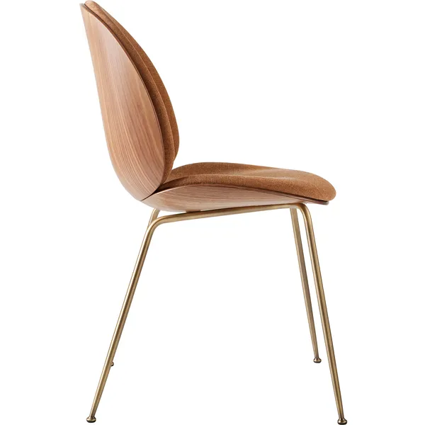 Beetle 3D Veneer Stol Valnøtt/Messing Belsuede Sp Fr 133