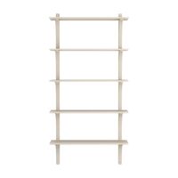 Levi Wall Shelf 90 cm Aluminium / White Pigmented Ash