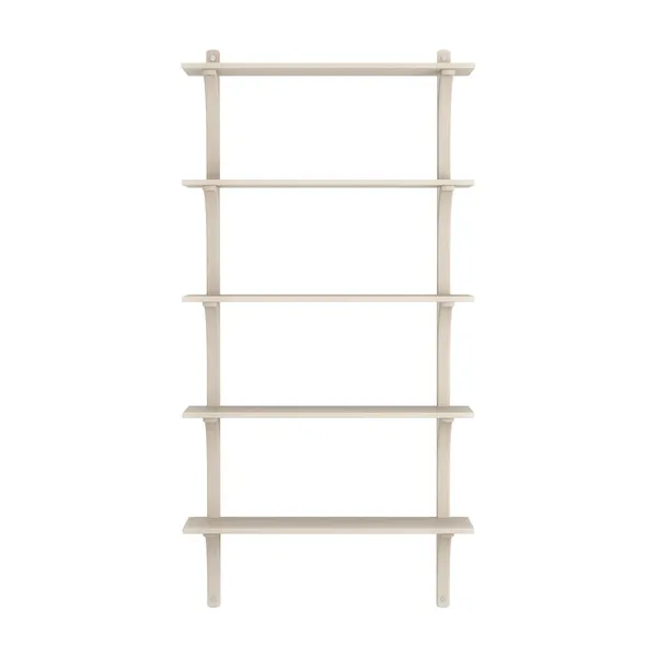 Levi Wall Shelf 90 cm Aluminium / White Pigmented Ash