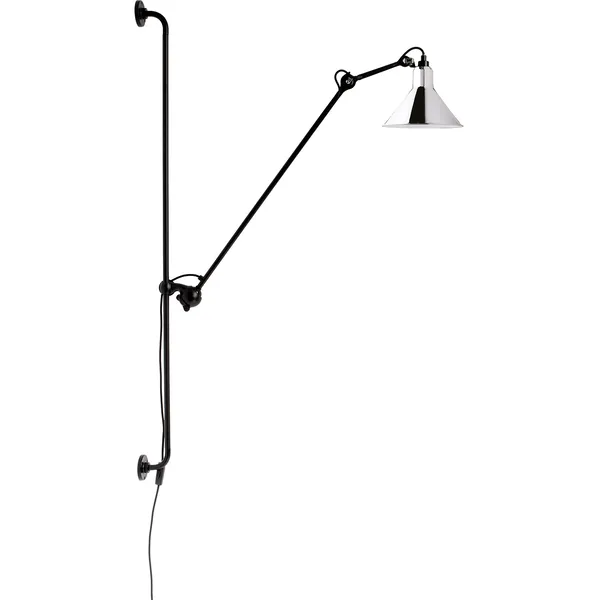 Lampe Gras N°214 Væglampe Sort