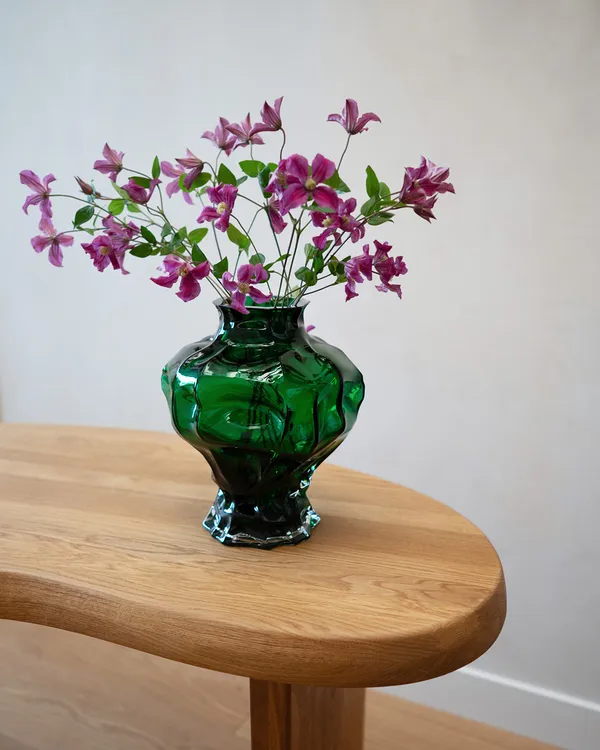 Ammonit Vase 30 cm Grøn