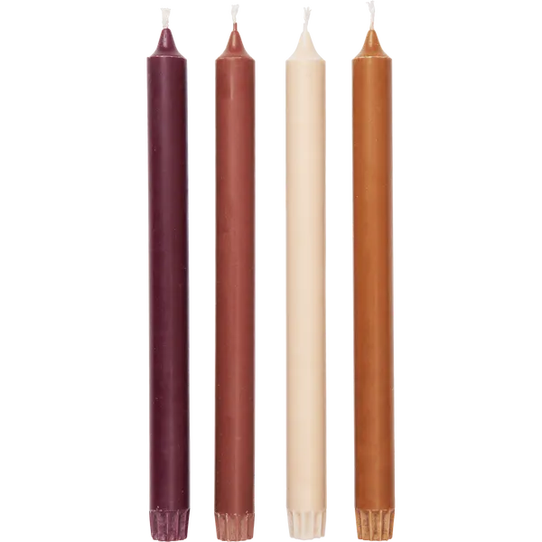 Pure Ljus 30 cm 4-pack Roseate Blend