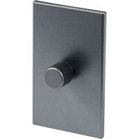 Single Rotary Wall dimmer Graphite