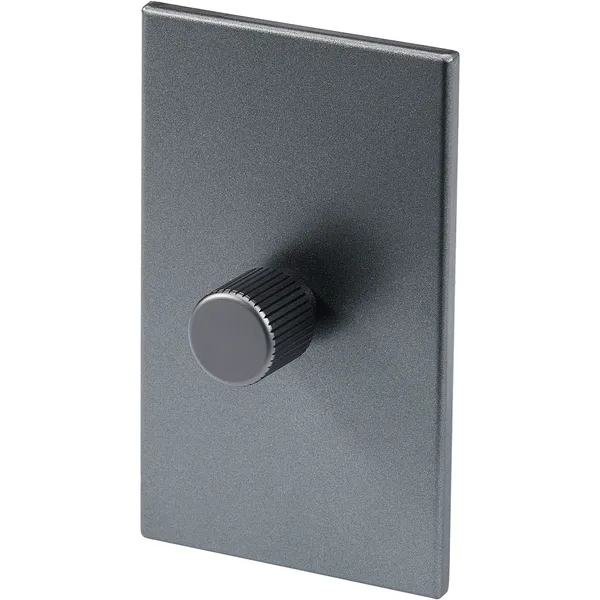 Single Rotary Wall dimmer Graphite