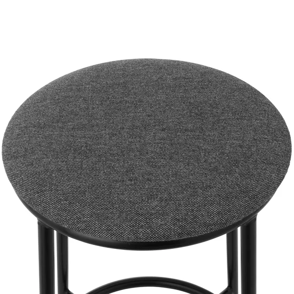 Circa Barstool 65 cm Black Steel Barstol Skum Mørkegrå