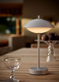 Clam Bordlampe Bærbar Nine Grey