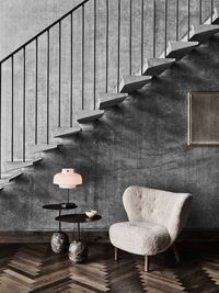 Little Petra VB1 Loungestol Fåreskind Moonlight / Valnød