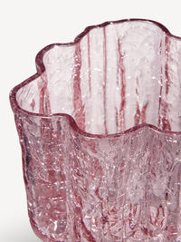 Crackle Vaasi 121 mm Pinkki