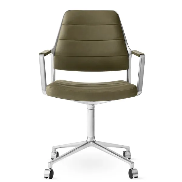 455 Drejestol Med hjul Bosco Leather