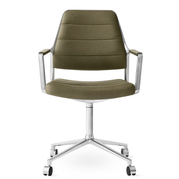 455 Drejestol Med hjul Bosco Leather