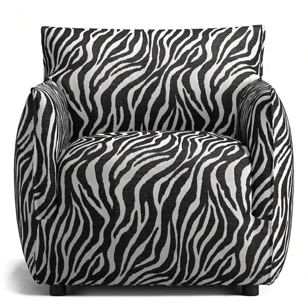 Le Petite Fåtölj Zebra Svart / Vit