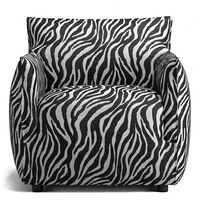 Le Petite Fåtölj Zebra Svart / Vit