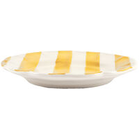 Stripe Tallerken 28 cm Gul