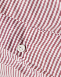 Striped Sengesett 220x220 + 50x60x2 cm Fiken / Hvit