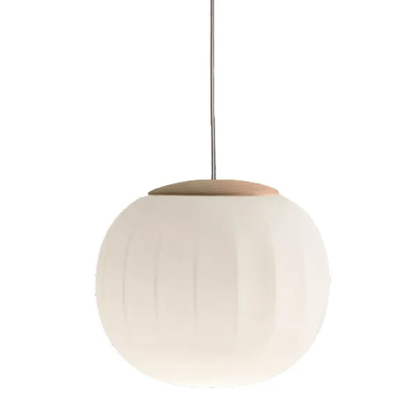 Lita Pendel 18 cm Asketræ / Opalglas