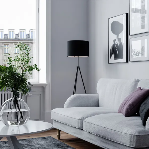 Rina Golvlampa H145 cm Svart