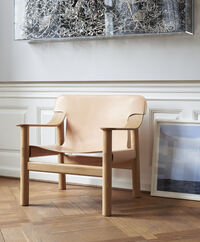 Bernard Lounge Chair Water-based Lacquered Oak/Natural Leather