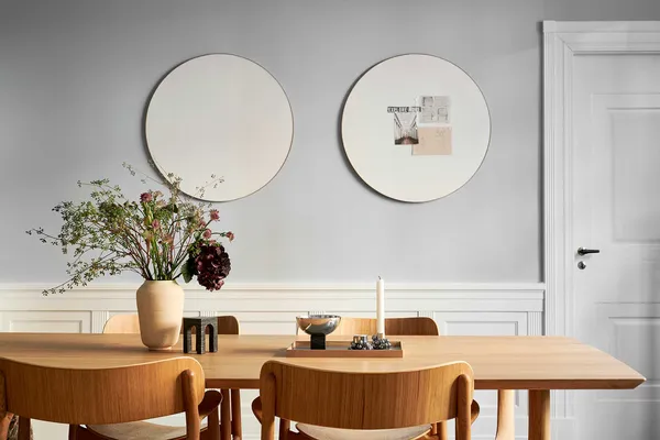 Retell Anslagstavla Rund Ø80 cm Vit/Mässing
