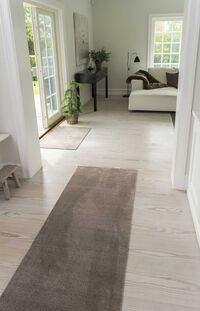 Unicolor Dørmåtte Sand / Beige 90x200 cm