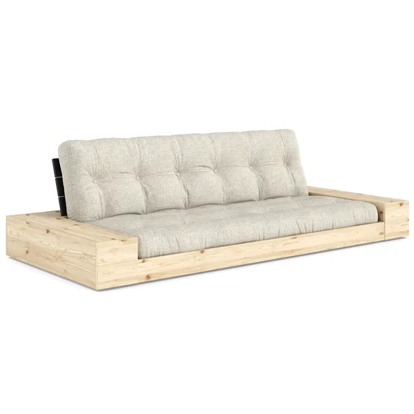 Base Sofa Bed With Storage Black Night / Soft Chalk