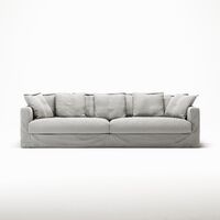 Betræk Til Le Grand Air 4-personers Sofa Hør Ash Stripe