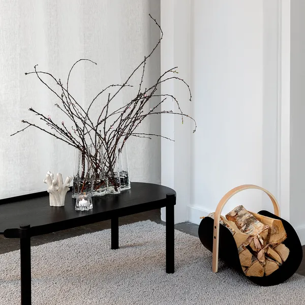 Gry Wide Vase H24 cm Cognacfarvet