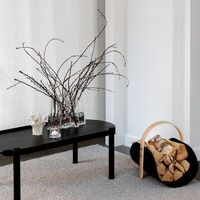 Gry Wide Vase H24 cm Cognacfarvet