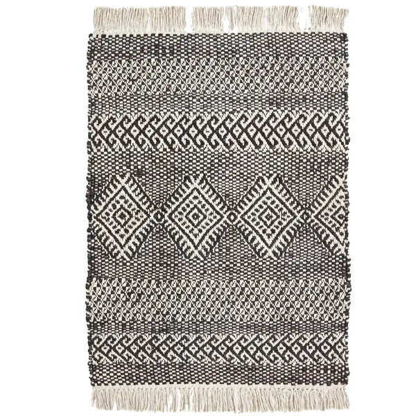 Ethnic Tæppe 60x90 cm Sort/Natur
