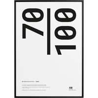 Ramme Sort / Akrylglas 70x100 cm