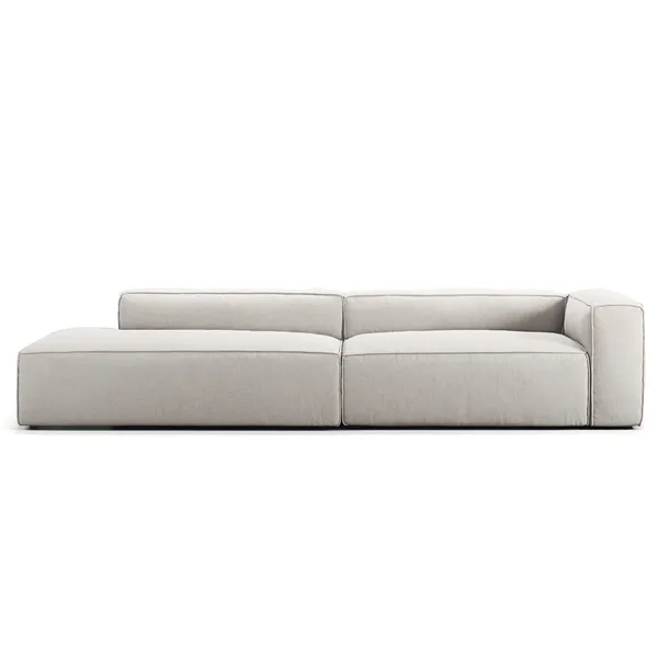 Grand 3-Seter Sofa åpen ende Venstre Moon White