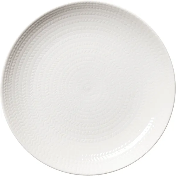 Blå Eld Tallrik 26 cm Vit