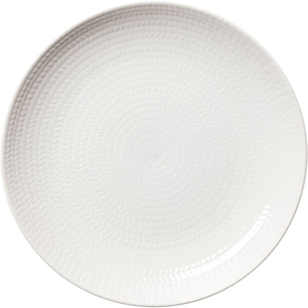Blå Eld Tallerken 26 cm Hvid