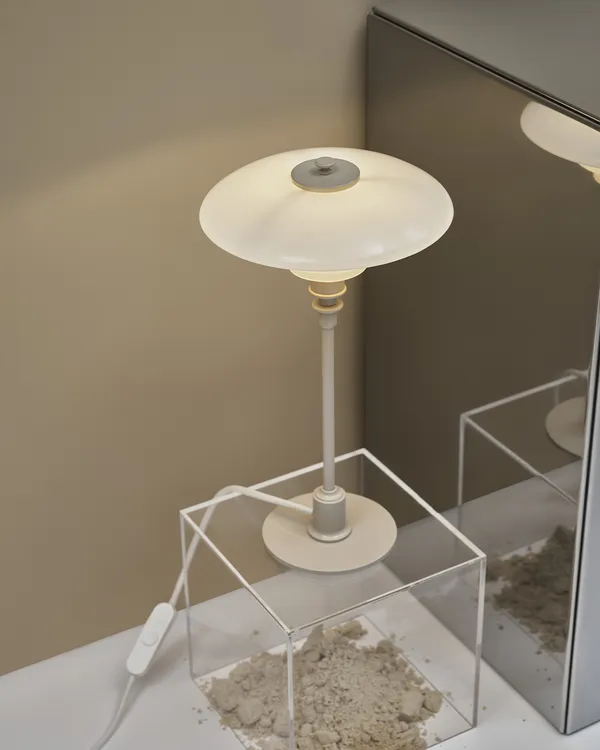 PH 2/1 Bordslampa Glossy Beige