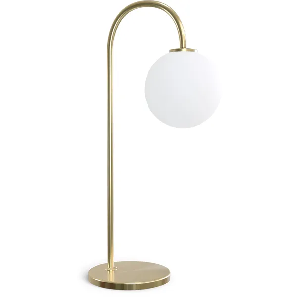 Ballon Bordlampe Messing