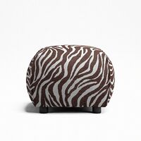 Le Petite Sittpuff Zebra Brun / Vit