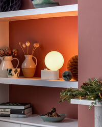 Alumina Table Lamp with Sphere IV White