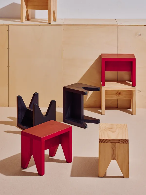Manolito Stool Short Black