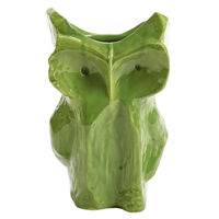 After Midnight Owl vase L Green