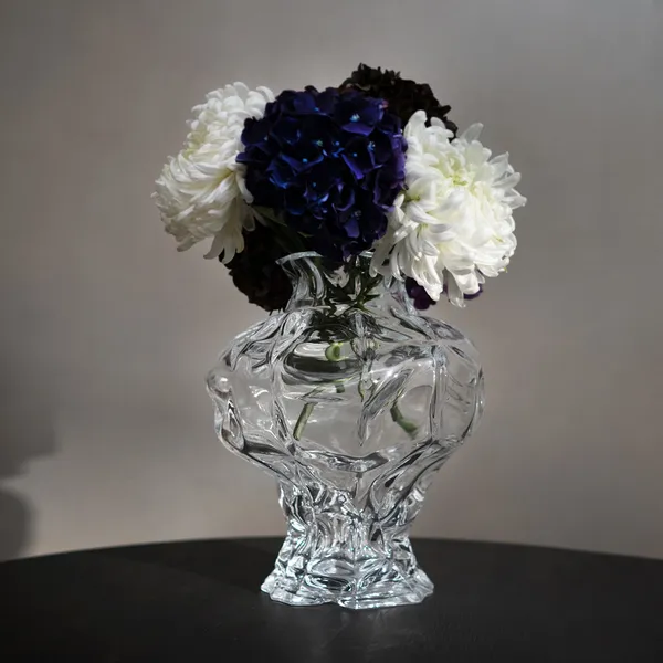 Ammonit Vase 30 cm Klar