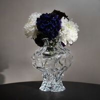 Ammonit Vase 30 cm Klar